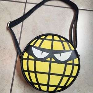 Loungefly Villian-Con Minions Round Yellow and Black Crossbody Bag